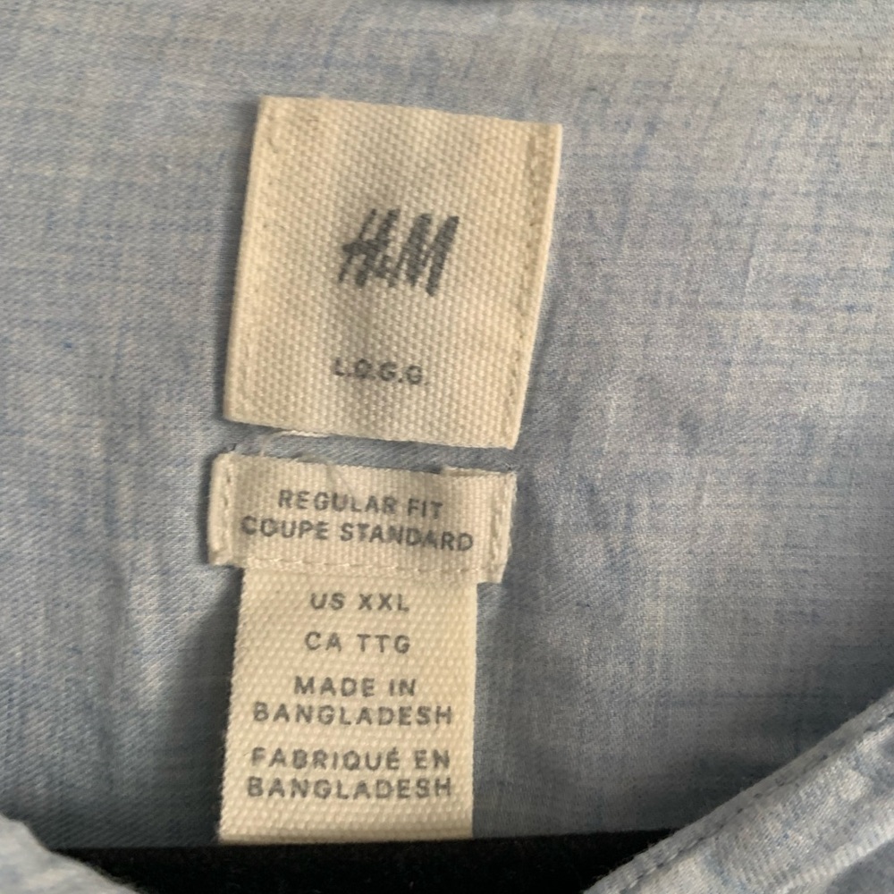 Mandarin Collar Button down - Picture 2 of 3